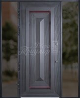 Металлическая дверь Входная дверь со стеклом №341