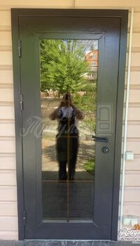 Темная уличная входная дверь с панорамным остеклением.jpg